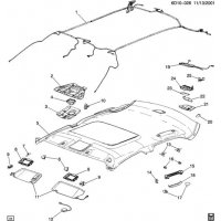(6D10-026) - 2003-2007 D69  HEADLINER ( CF5)