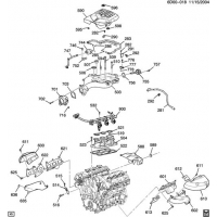 (6D00-018) - 2004-2005 E   -3.6L V6  5  &   (LY7/3.6-7)