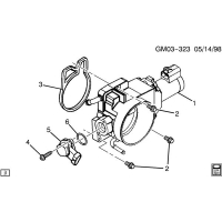 (GM03-323) - 2004-2005 DN69 THROTTLE BODY (LS6/5.7S)