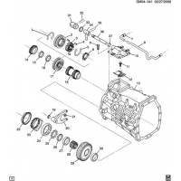 (GM04-041) - 2004-2005 DN 6-    4 (M12) 6TH & REVERSE GEARS