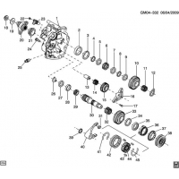 (GM04-332) - 2004-2007 DN 6-    5 (M12) EXTENSION   REVERSE IDLER GEAR
