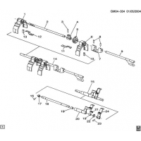 (GM04-334) - 2004-2007 DN 6-    6 (M12) SHIFT FORKS