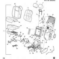 (6E14-035) - 2004-2009 EB   /DRIVER (EXC POWER LUMBAR AL2)