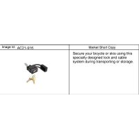 (AC21-916) - 2007-2009 CK1,2,3 LOCK PKG/BICYCLE & SKI CARRIER