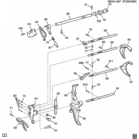 (6D04-057) - 2008-2010 DM69 6-    5 (MV7) SHIFT FORKS