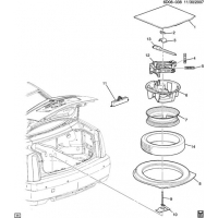 (6D08-038) - 2005-2006 DW29 SPARE  STOWAGE & JACK PARTS (JE5,JL9)
