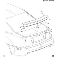 (6D12-039) - 2005-2007 DW29 SPOILER/ COMPARTMENT LID (T43)
