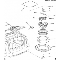 (6D08-024) - 2008-2009 DW,DY29 SPARE  STOWAGE & JACK PARTS (JE5,JL9)