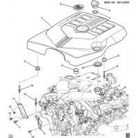 (6E00-021) - 2007-2008 E INTAKE MANIFOLD SHIELD/COVERS (LY7/3.6-7)