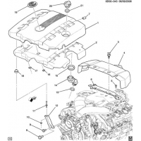 (6D00-043) - 2008-2009 DM69 INTAKE MANIFOLD SHIELD/COVERS (LP1/2.8T,LY7/3.6-7)