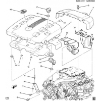 (6M00-072) - 2008      DM69 INTAKE MANIFOLD SHIELD/COVERS (LLT/3.6V)