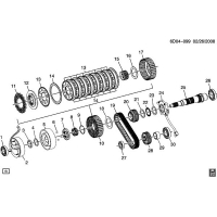(6D04-099) - 2008-2009 DM69    2 INTERNAL COMPONENTS ( MX7)