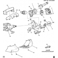 (6D06-061) - 2008      DM69    2 SWITCHES & COVERS (EXC POWER TILT & TELESCOPING N38)