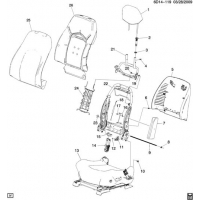 (6D14-119) - 2008      DM69  - (EXC POWER LUMBAR AL2, VENTED/HEATED KB6)(2ND DES)