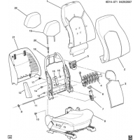 (6D14-071) - 2008      DM69  -BACK (VENTED/HEATED KB6)