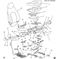 (6D14-072) - 2008      DM69  -CUSHION (VENTED/HEATED KB6)