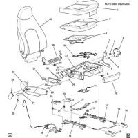 (6D14-080) - 2008      DM69  -CUSHION (EXC POWER ADJUSTER AH8, VENTED/HEATED KB6)