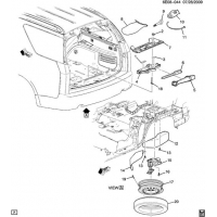 (6E08-044) - 2009      E SPARE  STOWAGE & JACK PARTS