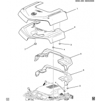 (6D00-055) - 2009-2010 DN69 INTAKE MANIFOLD SHIELD/COVERS (LSA/6.2P)