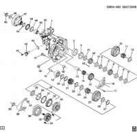 (GM04-663) - 2009-2010 DN69 6-    5 (MG9) EXTENSION   REVERSE IDLER GEAR