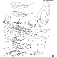 (6D14-104) - 2009      DM69  - (EXC POWER LUMBAR AL2, VENTED/HEATED KB6)