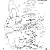 (6D14-108) - 2009-2010 D69  -CUSHION (POWER ADJUSTER AH8,     KB6)