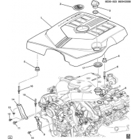 (6E00-023) - 2009      E INTAKE MANIFOLD SHIELD/COVERS (LY7/3.6-7)