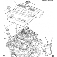 (6N00-001) - 2010      N INTAKE MANIFOLD SHIELD/COVERS (LF1/3.0G)