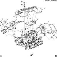 (TC00-637) - 2004-2005 CK1 INTAKE MANIFOLD SHIELD/COVERS (LQ9/6.0N, Y91)