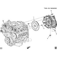 (TX00-152) - 2005      CK2,3 TRANSMISSION CONVERTER SHIELDS & MOUNTING (LLY/6.6-2, M74)