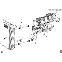 (TC01-614) - 2001-2007 CK2,3  OIL COOLER LINES (L18/8.1G, KC4)