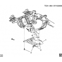 (TC01-654) - 2005-2006 K1(03-06-36-53) SKID PLATE/ (NZZ)