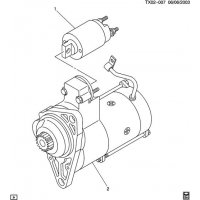 (TX02-007) - 2005      CK2,3 STARTER MOTOR (LLY/6.6-2)