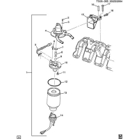 (TC03-355) - 2004-2005 CK2,3 FUEL FILTER & MOUNTING BRACKET (LLY/6.6-2)