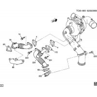 (TC03-805) - 2004-2005 CK2,3  EXHAUST INLET (LLY/6.6-2)