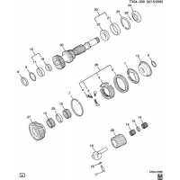 (TX04-056) - 2003-2007 C1 5-   (TZ0)  4 COUNTER SHAFT & REVERSE IDLER COMPONENTS