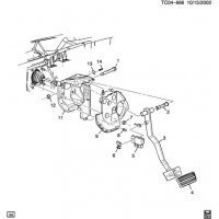(TC04-666) - 2003-2005 CK   (EXC POWER ADJUSTABLE PEDAL JF4)