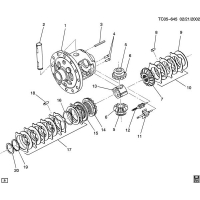 (TC05-645) - 2001-2007 CK2,3   / 11.50 RING GEAR  2 LOCKING DIFFERENTIAL(G80)