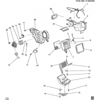 (TC09-699) - 2003-2006 CK159,2(06) AUXILIARY A/C EVAPORATOR & BLOWER & HEATER ASM (CJ3,C36,C69)