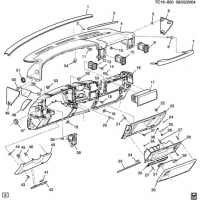 (TC16-850) - 2004-2006 CK1(06-36)   &    1 TRIM (CADILLAC Z75)