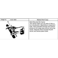 (AC21-803) - 2007-2009 CK1,2,3 CARRIER PKG/SKI (HITCH MOUNT)