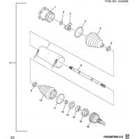 (TC06-601) - 1999-2007 K DRIVE SHAFT/FRONT WHEEL