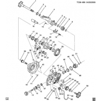 (TC06-695) - 2003-2007 K2,3  /FRONT AXLE  2 9.25 RING GEAR