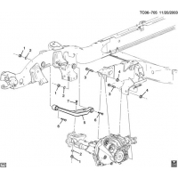 (TC06-705) - 2001-2007 K2,3 DRIVE AXLE MOUNTING/FRONT