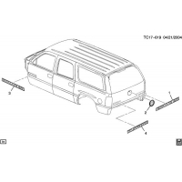 (TC17-619) - 2004-2006 K159(06) NAMEPLATES (CADILLAC Z75)