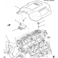 (TC00-902) - 2009      CK1,2,3 INTAKE MANIFOLD SHIELD/COVERS (LY6/6.0K,L76/6.0Y,L9H/6.2-2)