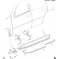(TC08-910) - 2007-2009 CK1(06-36)  (CHROME INSERT BVU)