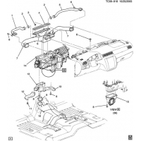 (TC09-918) - 2007-2009 CK1,2(06-36)   /FRONT DUCTS (MANUAL TEMPERATURE CONTROL CJ3)