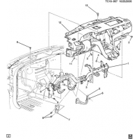 (TC16-957) - 2007-2009 CK1,2(06-36)   &    3 SUPPORTS (CADILLAC Z75)