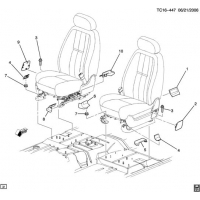 (TC16-447) - 2008-2009 CK1,2(06-36) FRONT SEAT MOUNTING (AN3,A95, EXC HYBRID HP2)